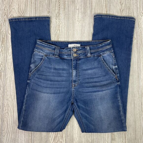 KanCan Matilda High Rise Jeans Size 13/30 Medium Wash Bootcut Stretch - Picture 1 of 10